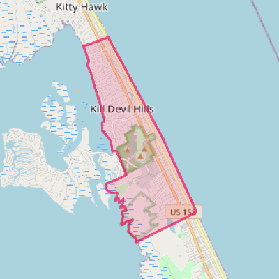 Map of Kill Devil Hills