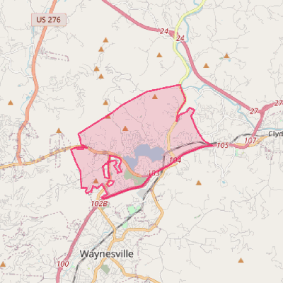 Map of Lake Junaluska