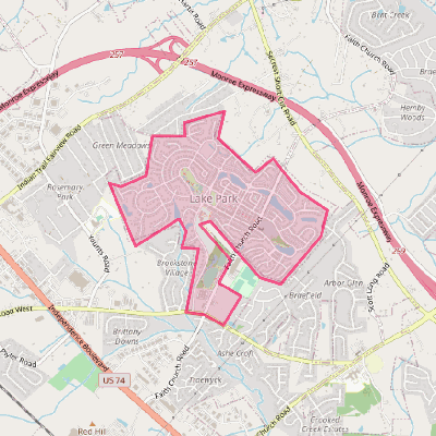 Map of Lake Park