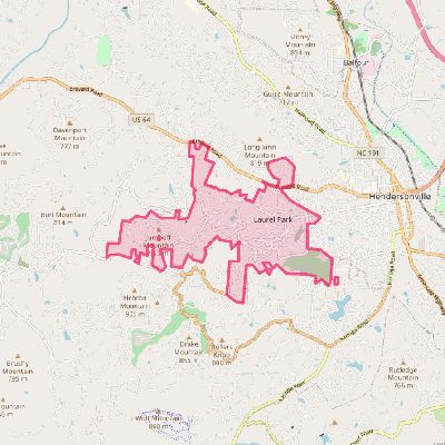 Map of Laurel Park
