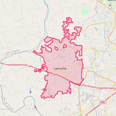 Map of Lewisville