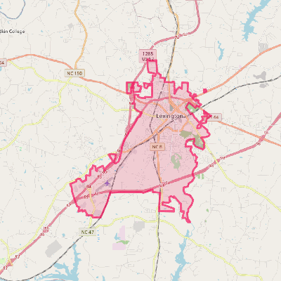 Map of Lexington