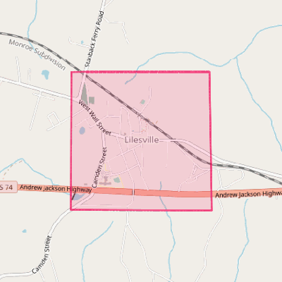 Map of Lilesville