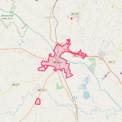 Map of Lillington