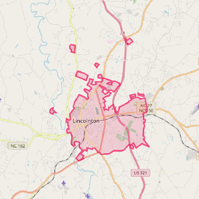 Map of Lincolnton