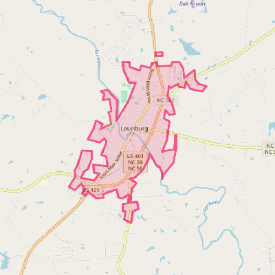 Map of Louisburg