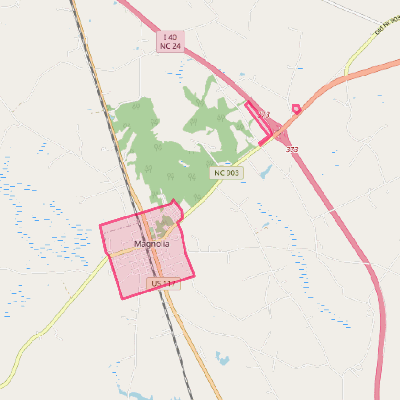 Map of Magnolia