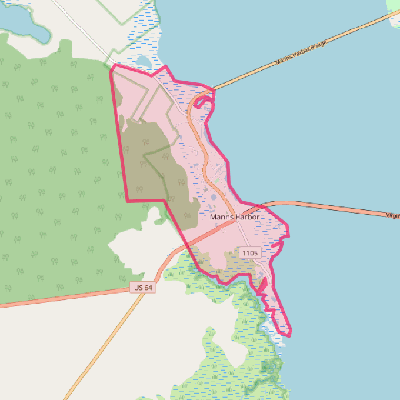 Map of Manns Harbor