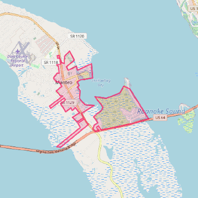 Map of Manteo