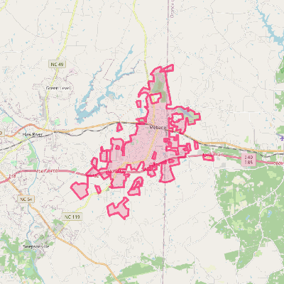 Map of Mebane