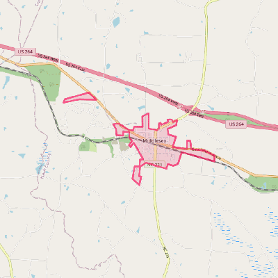 Map of Middlesex