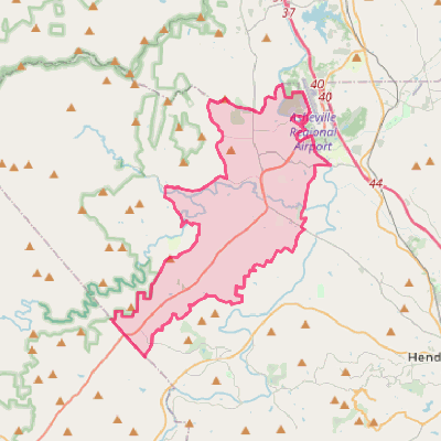 Map of Mills River