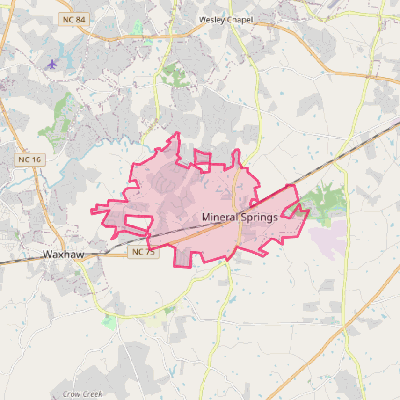 Map of Mineral Springs