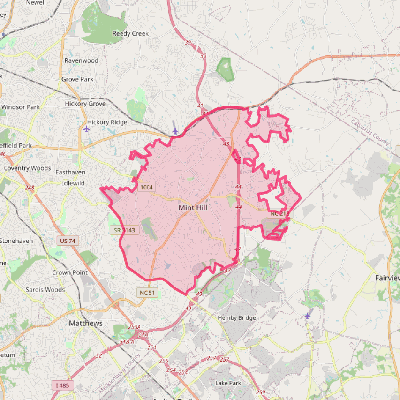 Map of Mint Hill