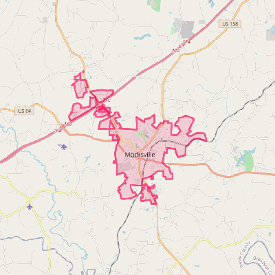 Map of Mocksville