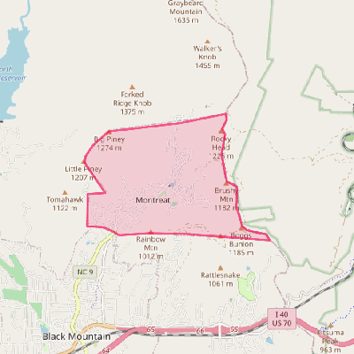 Map of Montreat