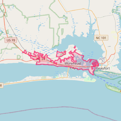 Map of Morehead City