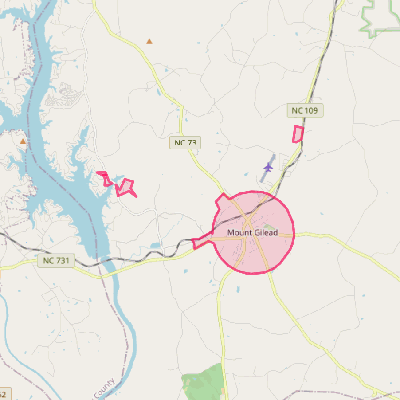 Map of Mount Gilead