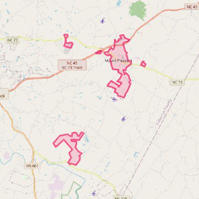 Map of Mount Pleasant