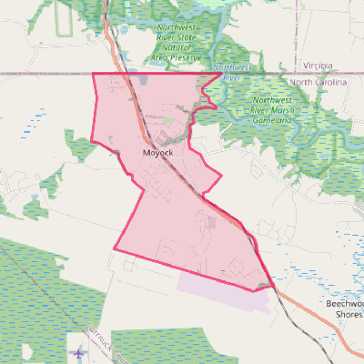 Map of Moyock