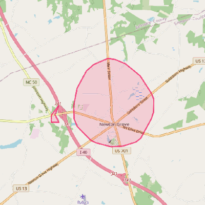 Map of Newton Grove