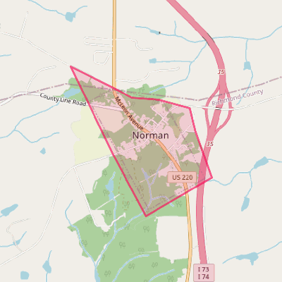 Map of Norman