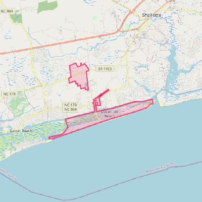 Map of Ocean Isle Beach