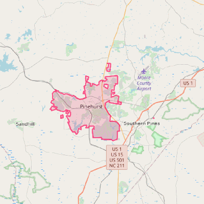 Map of Pinehurst