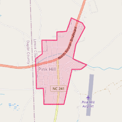 Map of Pink Hill