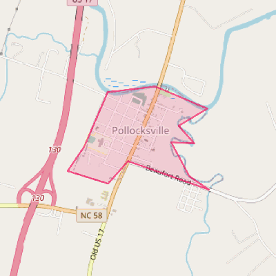 Map of Pollocksville