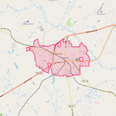 Map of Raeford