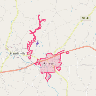 Map of Ramseur