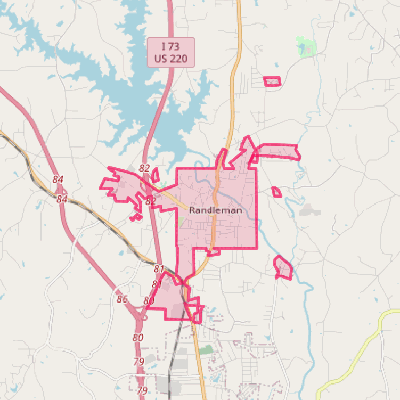 Map of Randleman