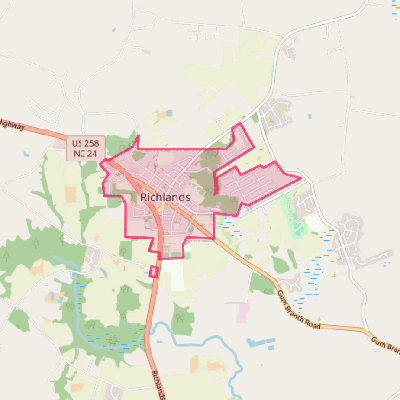 Map of Richlands