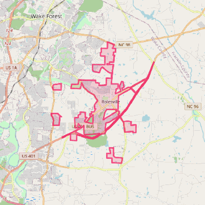 Map of Rolesville