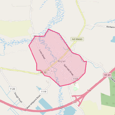 Map of Roper