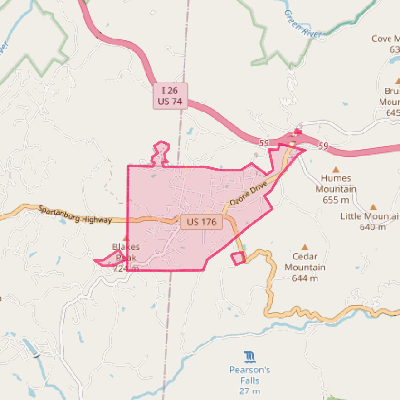 Map of Saluda