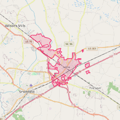 Map of Selma