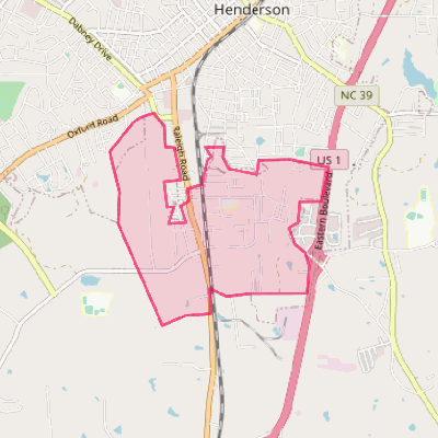 Map of South Henderson