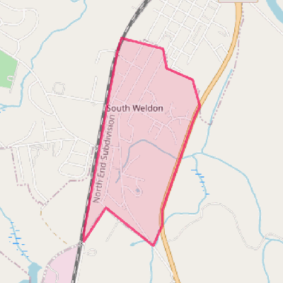 Map of South Weldon