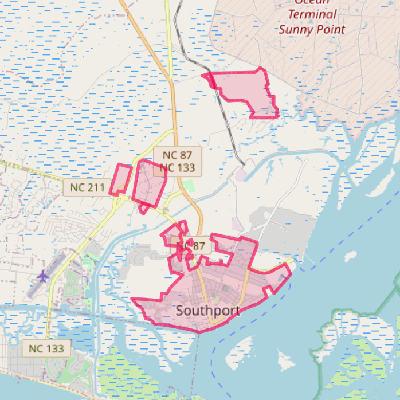 Map of Southport