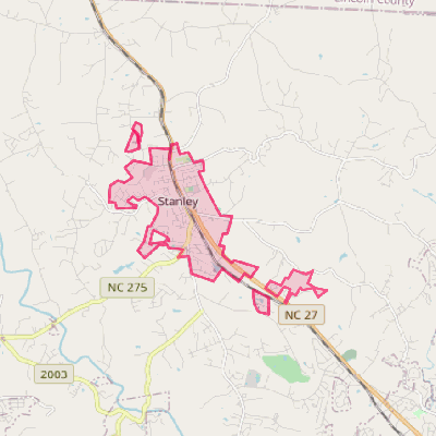 Map of Stanley