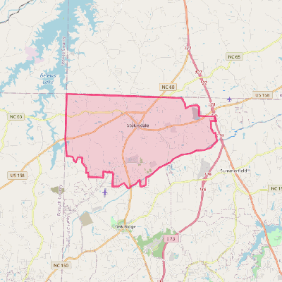 Map of Stokesdale