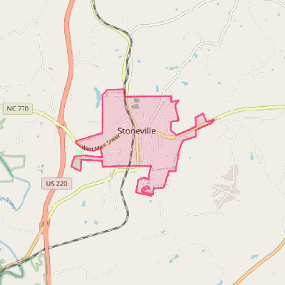 Map of Stoneville