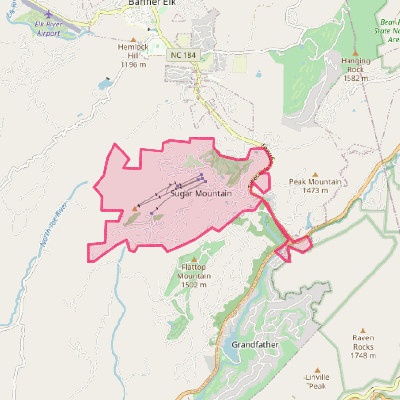 Map of Sugar Mountain