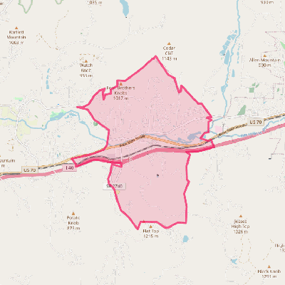 Map of Swannanoa