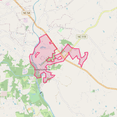 Map of Swepsonville