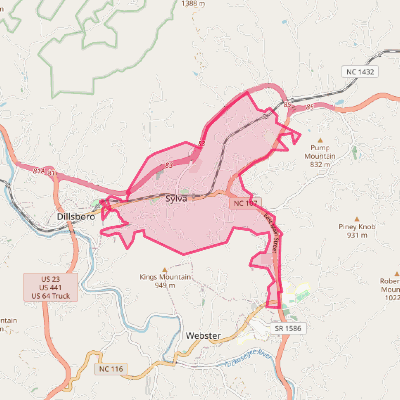 Map of Sylva