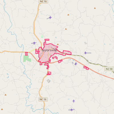 Map of Taylorsville