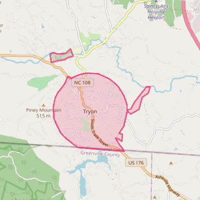 Map of Tryon